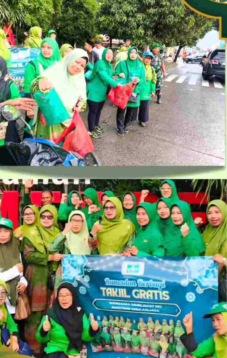 Persit Ranting Sukmajaya Tebar Kepedulian, Bagikan Takjil Gratis untuk Warga di Bulan Ramadan