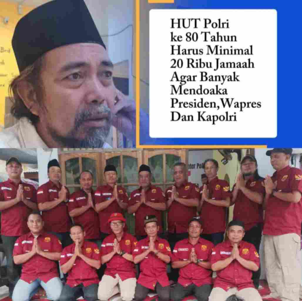 Agus Flores Siapkan Sholawat Akbar HUT Bhayangkara ke-80, Targetkan 20 Ribu Jamaah Padati Lapangan