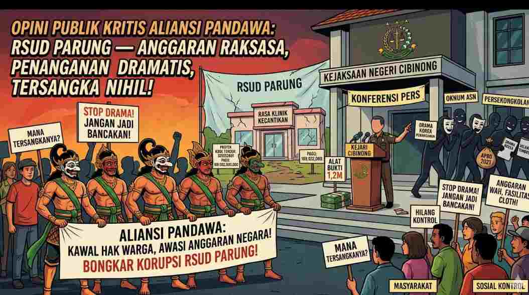 Aliansi PANDAWA Desak Kejari Cibinong Bongkar Dalang Korupsi RSUD Parung, Jangan Cuma Main Drama!