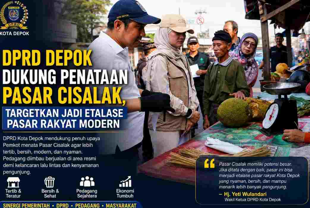 Hj Yeti Wulandari  Dukung Penataan Pasar Cisalak, Targetkan Jadi Etalase Pasar Rakyat Modern