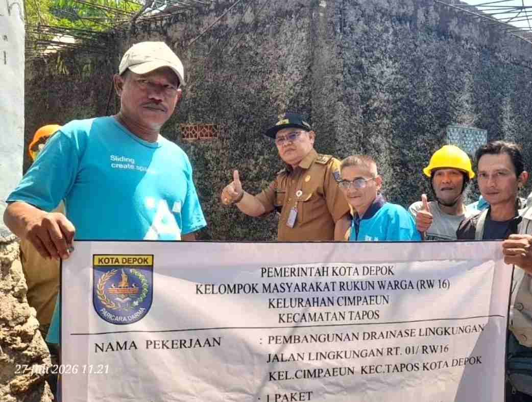 Lurah Cimpaeun Sampaikan Hak Jawab: Proyek Drainase RW 16 Tetap Swakelola Sesuai Juklak