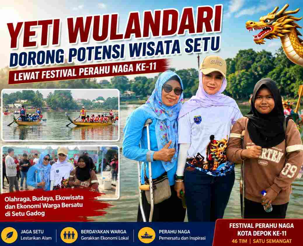 Hj Yeti Wulandari Dorong Potensi Wisata Setu Lewat Festival Perahu Naga ke-11