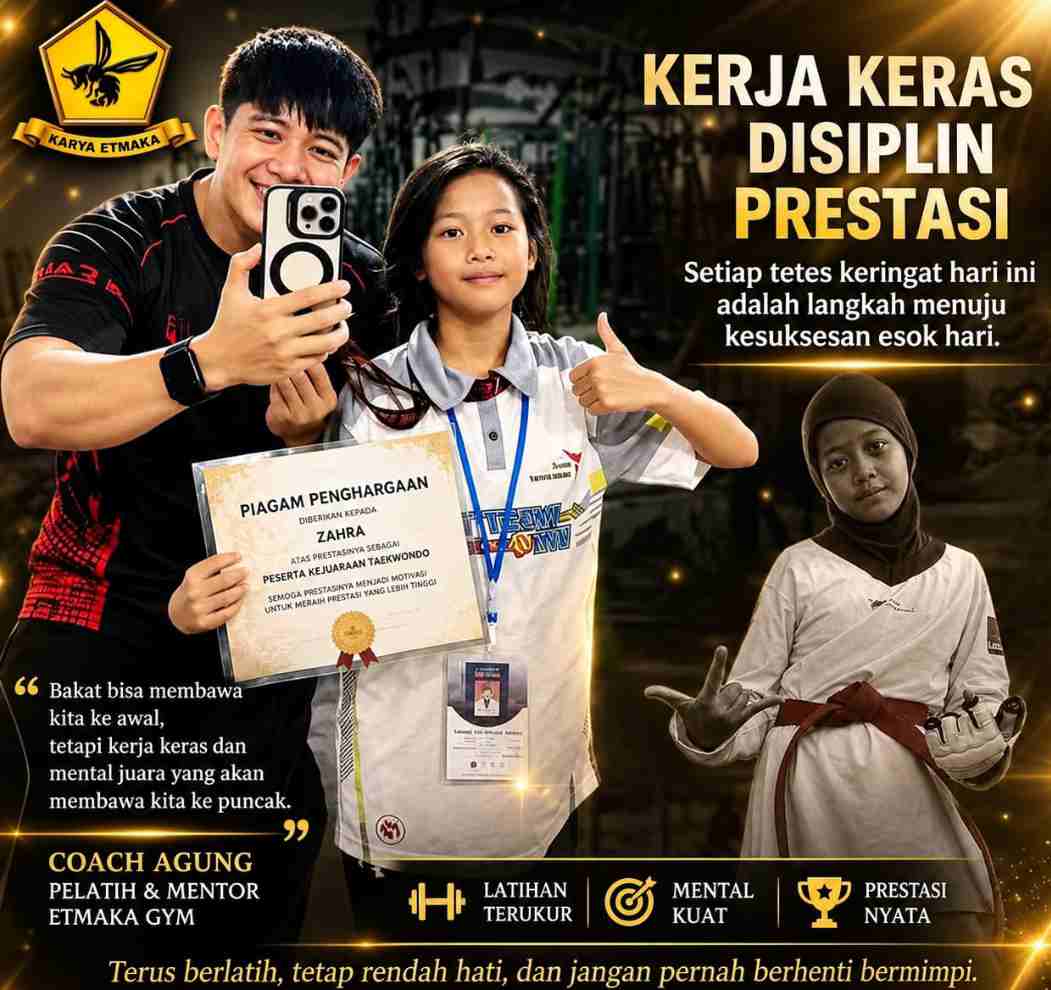 Bukan Sekadar Latihan, Coach Agung Bentuk Power dan Mental Zahra Menuju Atlet Berprestasi