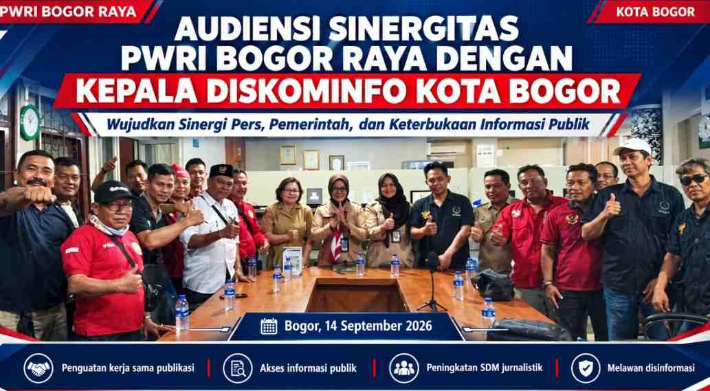Audensi Sinergitas PWRI BOGOR RAYA Dengan Kadis Informasi dan Komunikasi Kota Bogor